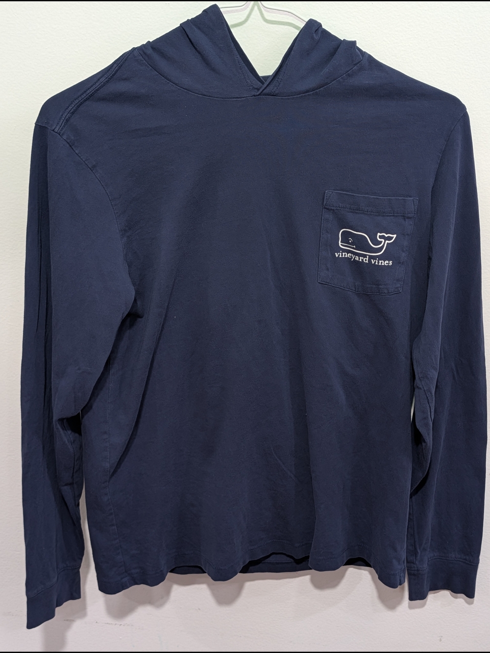 Vineyard Vines Youth Navy Long-Sleeve Pocket Hoodie